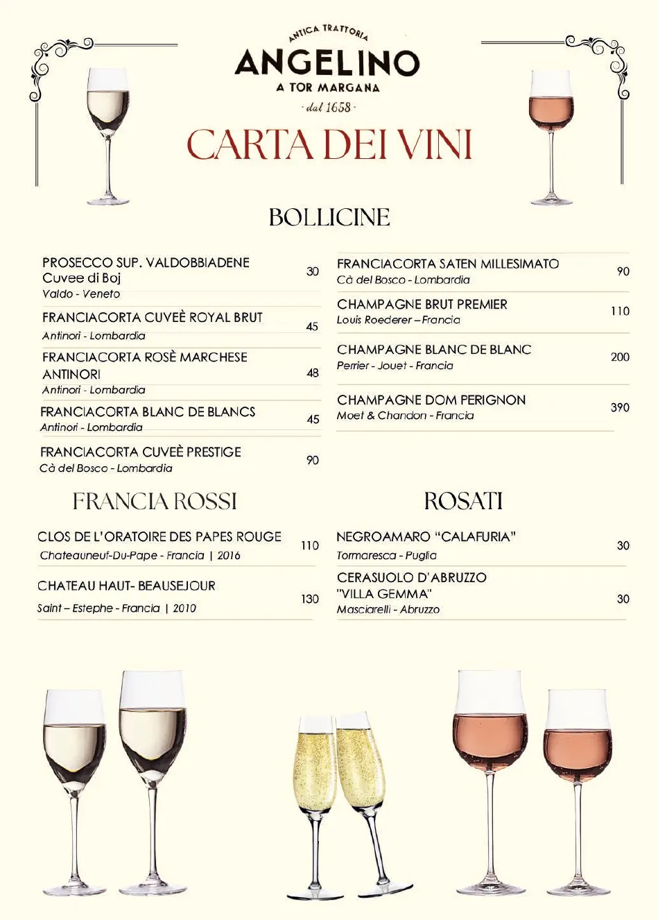 Bollicine, vini francesi e rosati